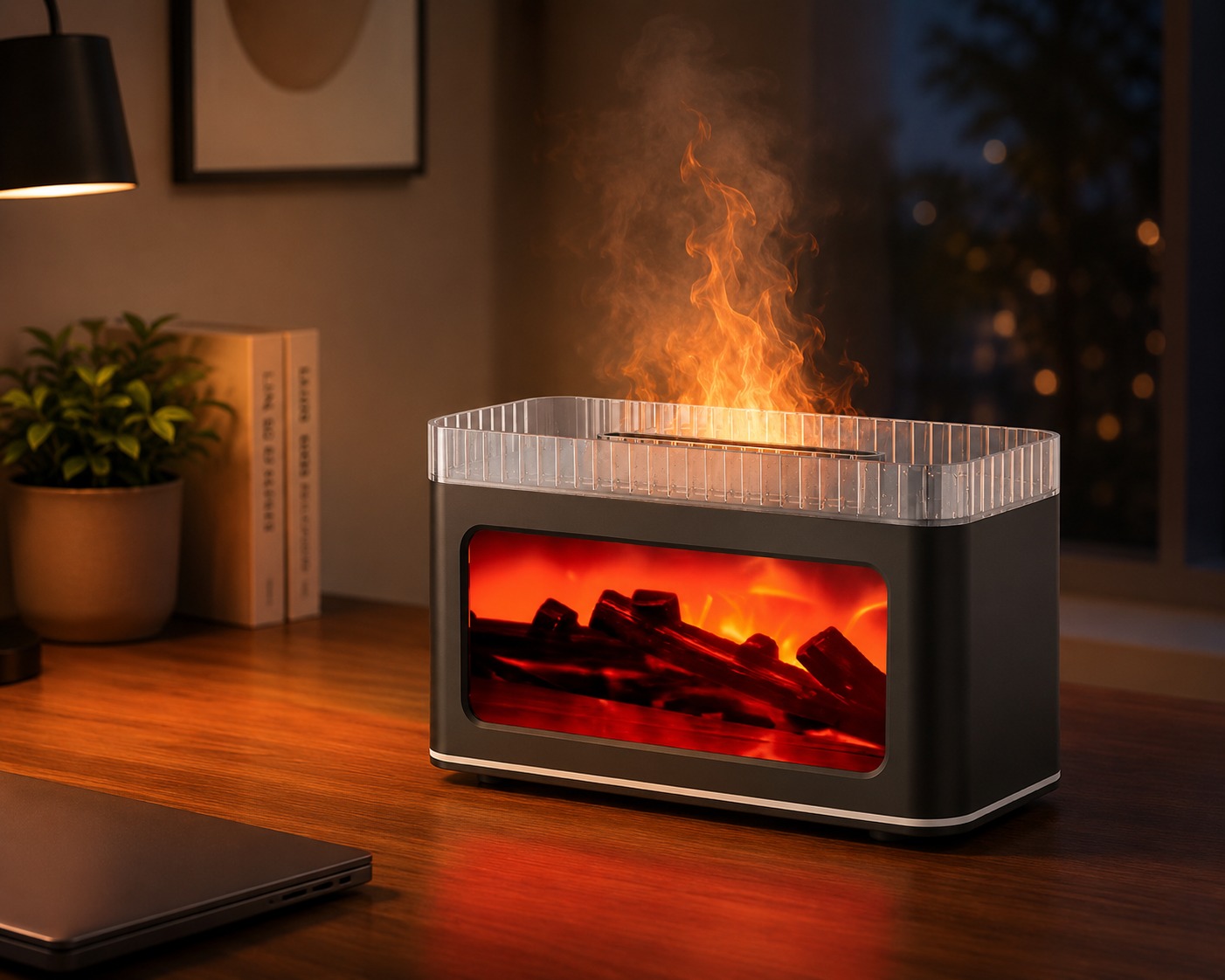 Simulation 3D Fireplace Flame Humidifier